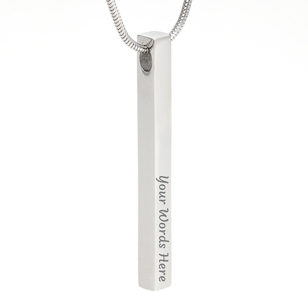 2 Sided Vertical Bar Necklace - Emavo Gift