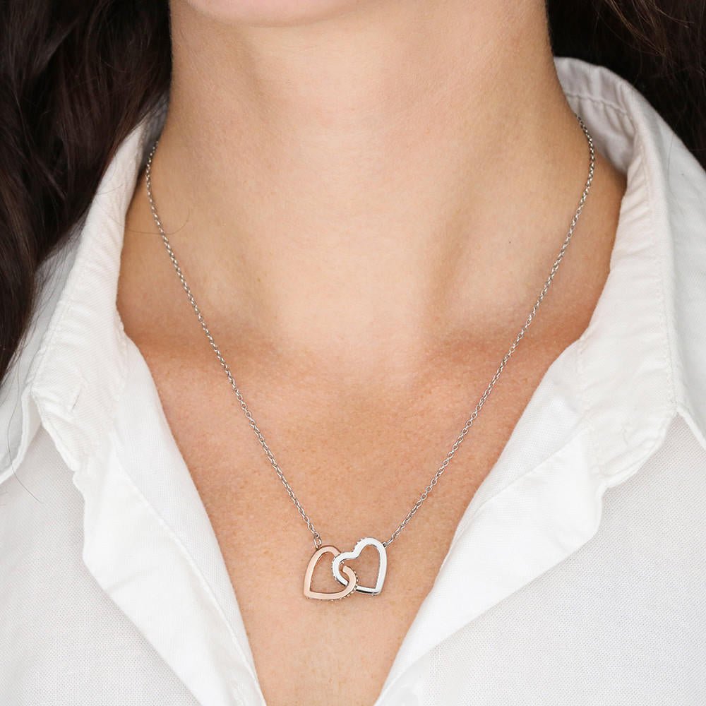 Abuela Interlocking Hearts Necklace - Regalo Para Abuela - Emavo Gift