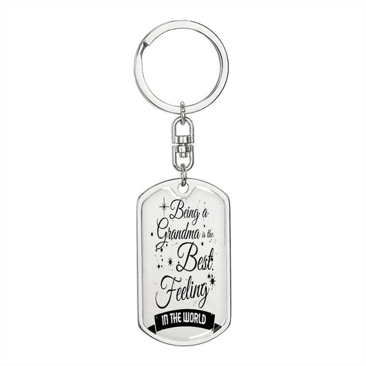 Being a Grandma is the Best Feeling in the World Keychain - Emavo Gift