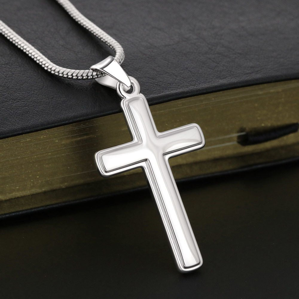 Best Bonus Dad Cross Necklace - Emavo Gift