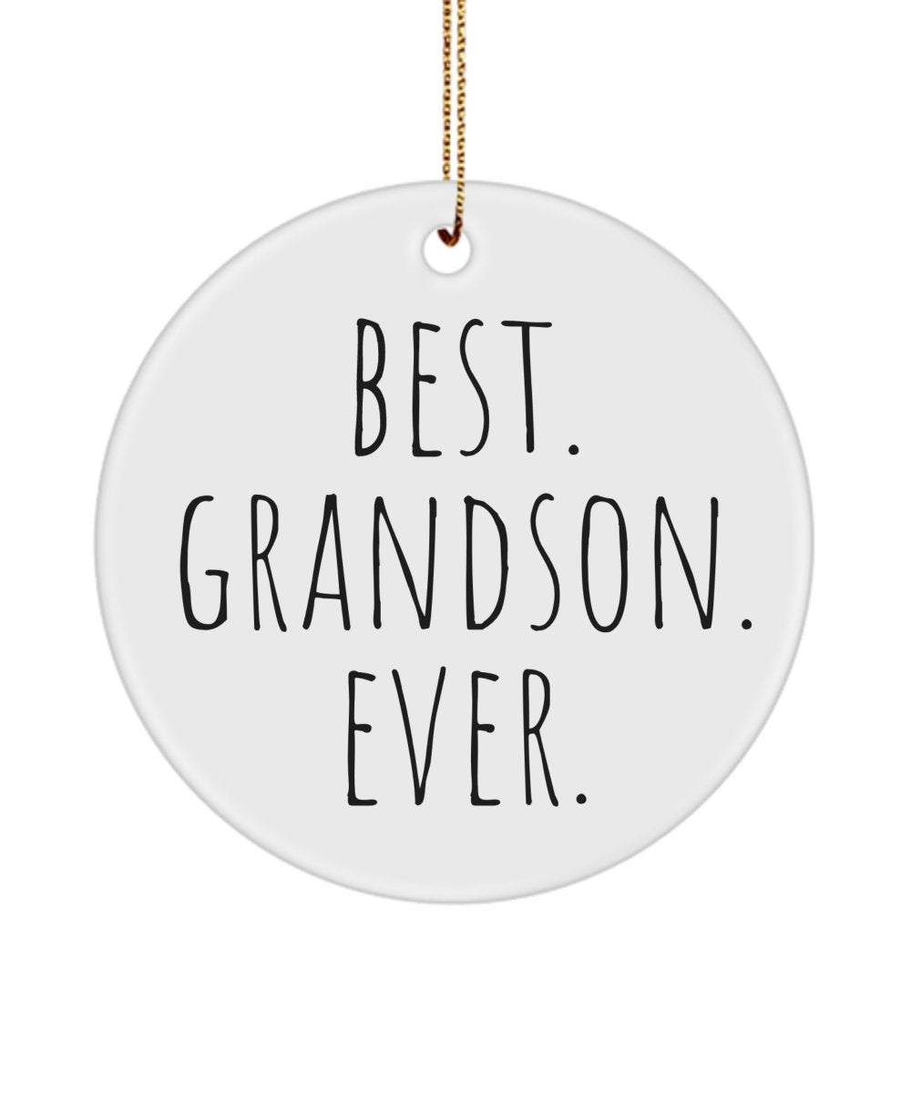 Best. Grandson. Ever. Xmas Ornament - Emavo Gift