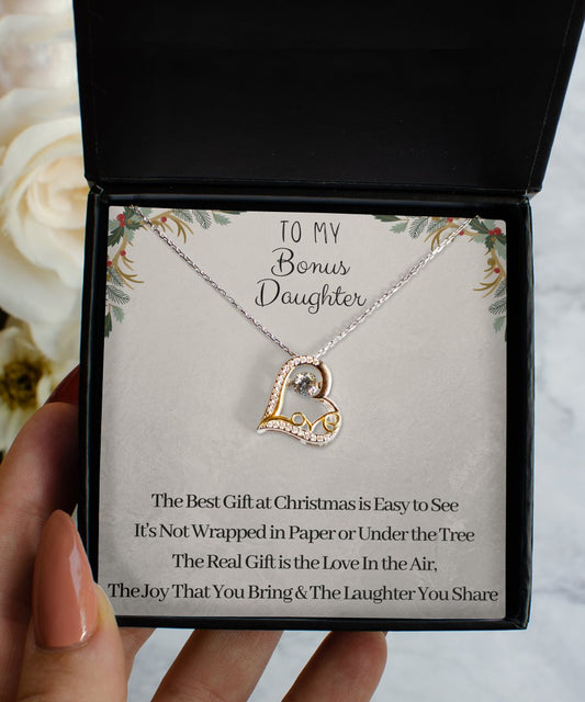Bonus Daughter Christmas Love Necklace - Emavo Gift