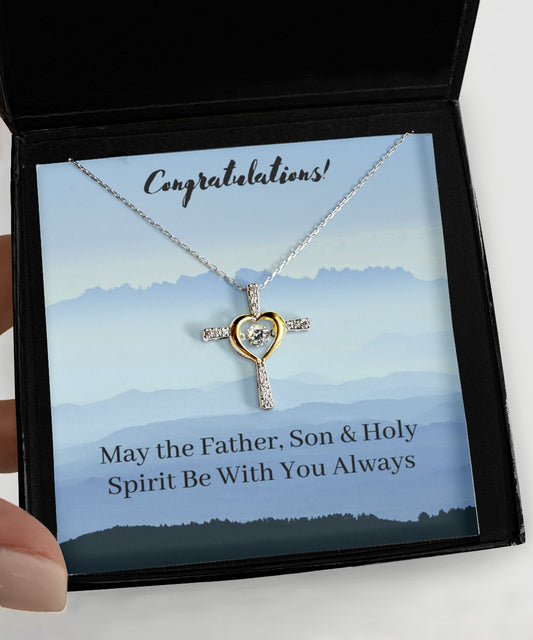 Confirmation Dancing Cross Necklace - Emavo Gift