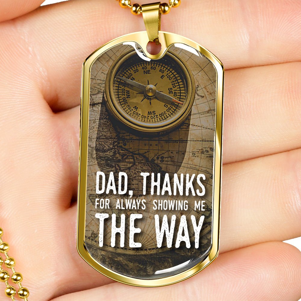 Dad Dog Tag Necklace - Emavo Gift