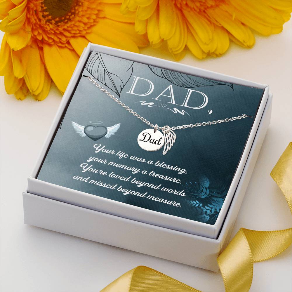 Dad Remembrance Necklace - Emavo Gift