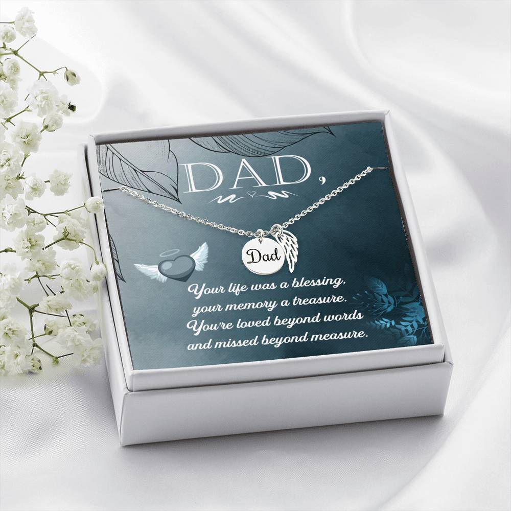 Dad Remembrance Necklace - Emavo Gift