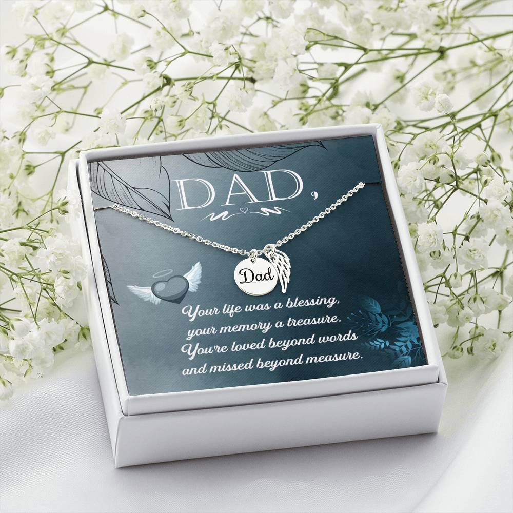 Dad Remembrance Necklace - Emavo Gift