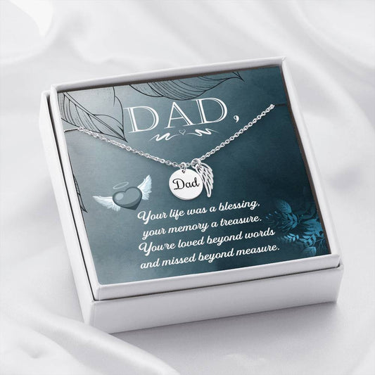 Dad Remembrance Necklace - Emavo Gift