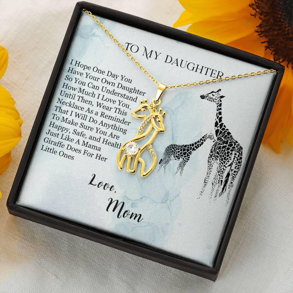 Daughter from Mom Giraffe Necklace - Emavo Gift