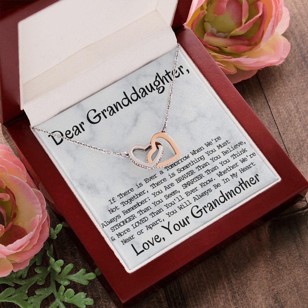 Dear Granddaughter Interlocking Hearts Necklace - Emavo Gift