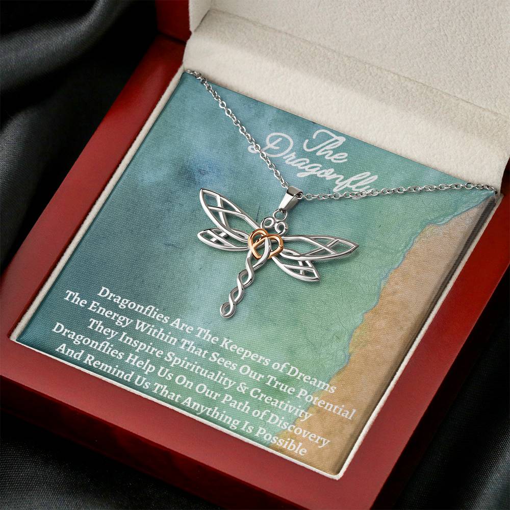 Dragonfly with Mahogany Box Upsell - Emavo Gift
