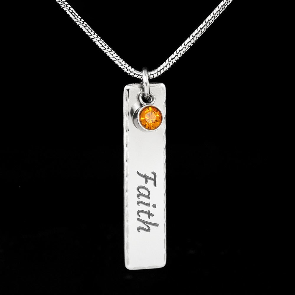 Emma Name Necklace with Birthstone - Emavo Gift