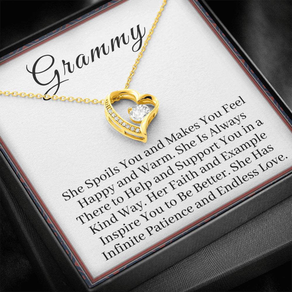 Grammy Forever Love Grandmother Name Necklace - Emavo Gift