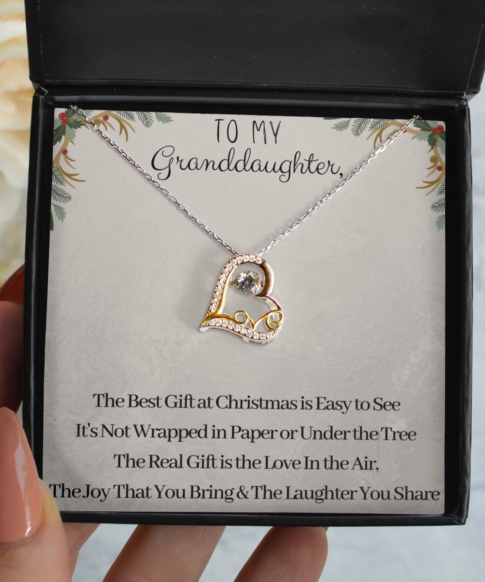 Granddaughter Christmas Love Necklace - Emavo Gift
