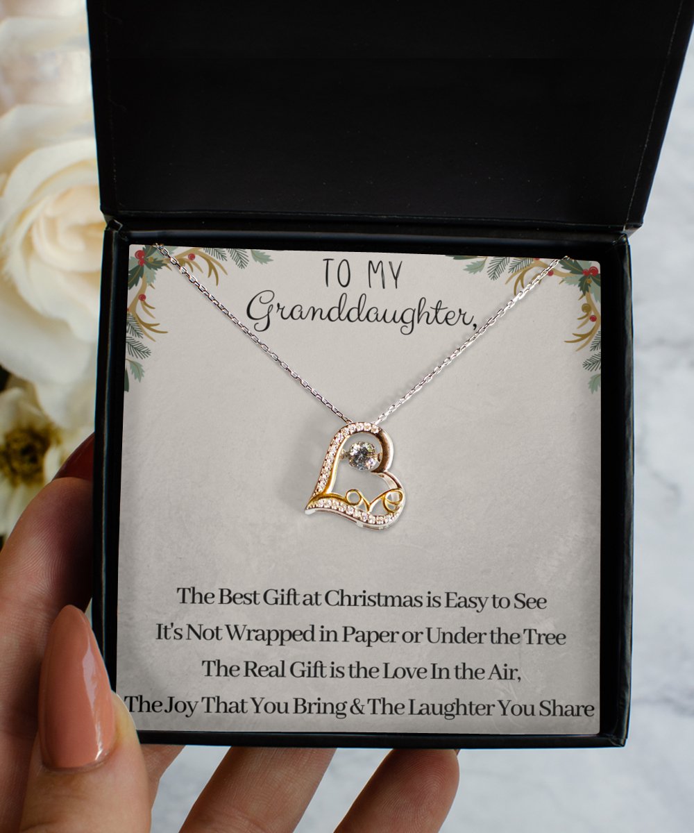 Granddaughter Christmas Love Necklace - Emavo Gift