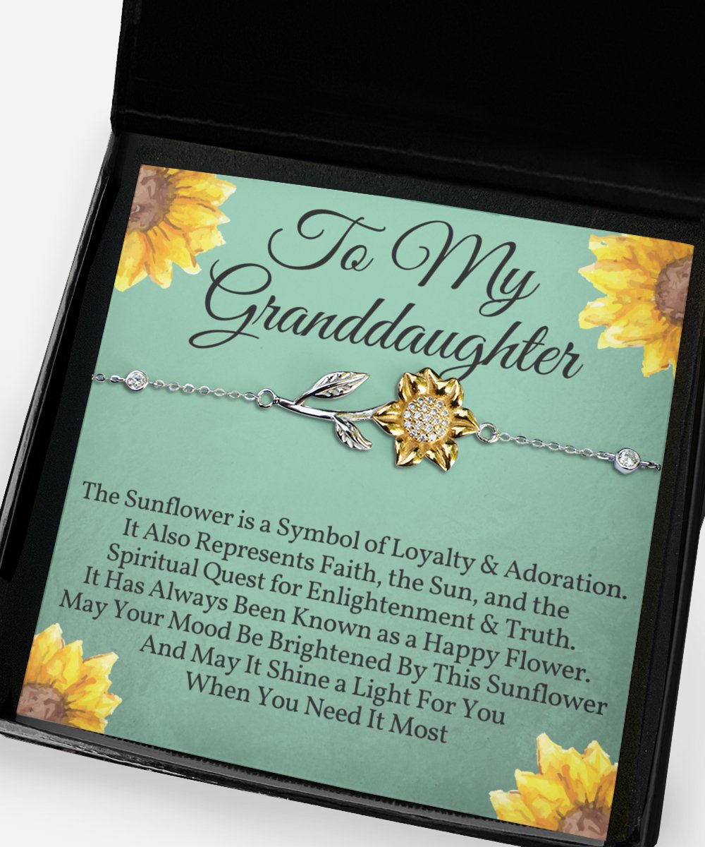 Granddaughter Sunflower Bracelet - Emavo Gift