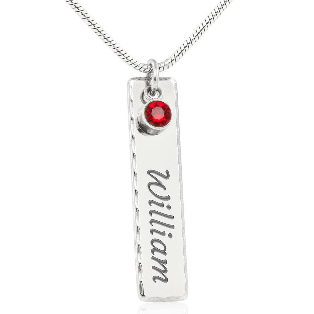 Kennedy Name Necklace with Birthstone - Emavo Gift