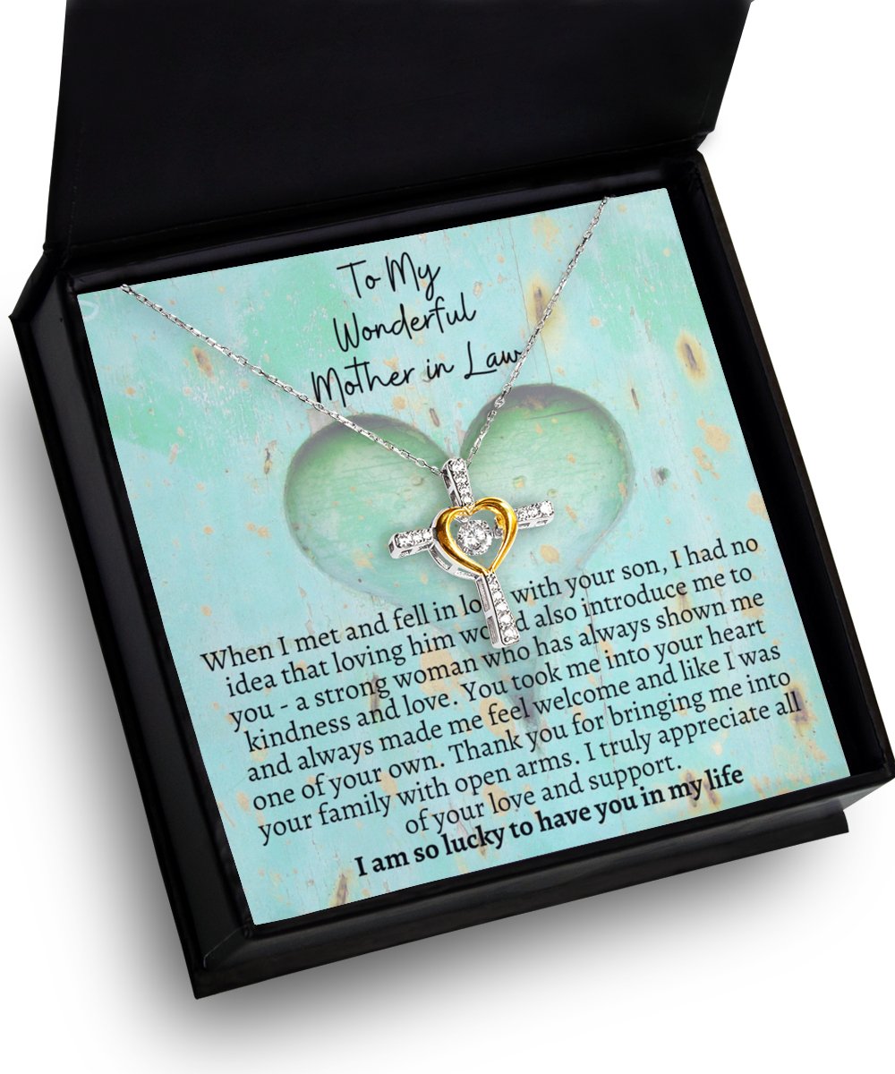 Mother in Law from Daughter in Law Cross Necklace - Emavo Gift