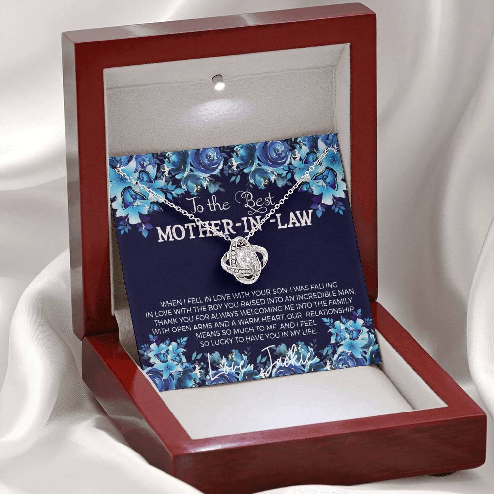 Mother in Law Love Knot Necklace - Emavo Gift