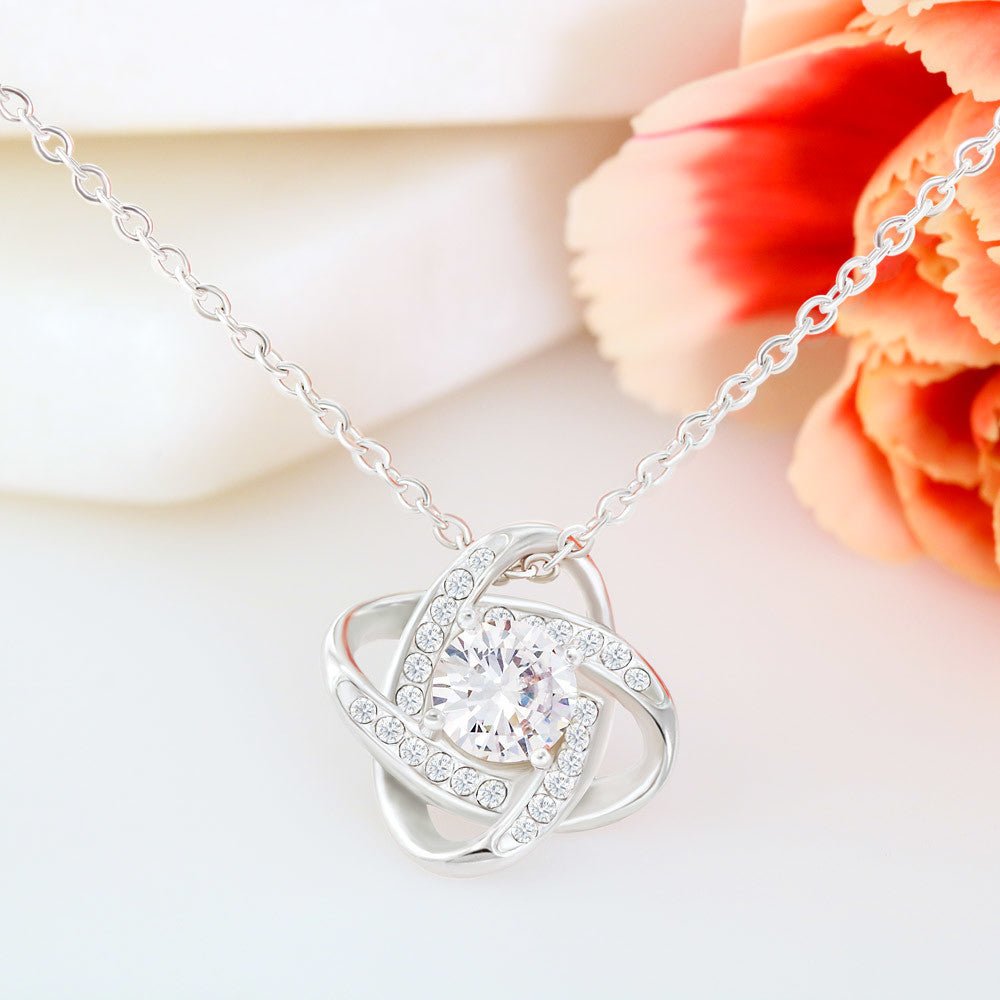 Mother's Day Love Knot Necklace - My Greatest Teacher - Emavo Gift