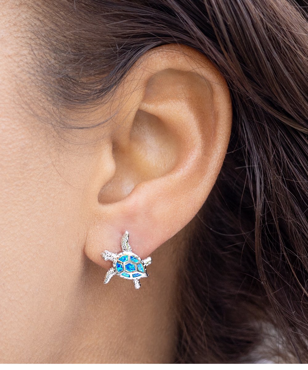 Opal Turtle Earrings - Emavo Gift