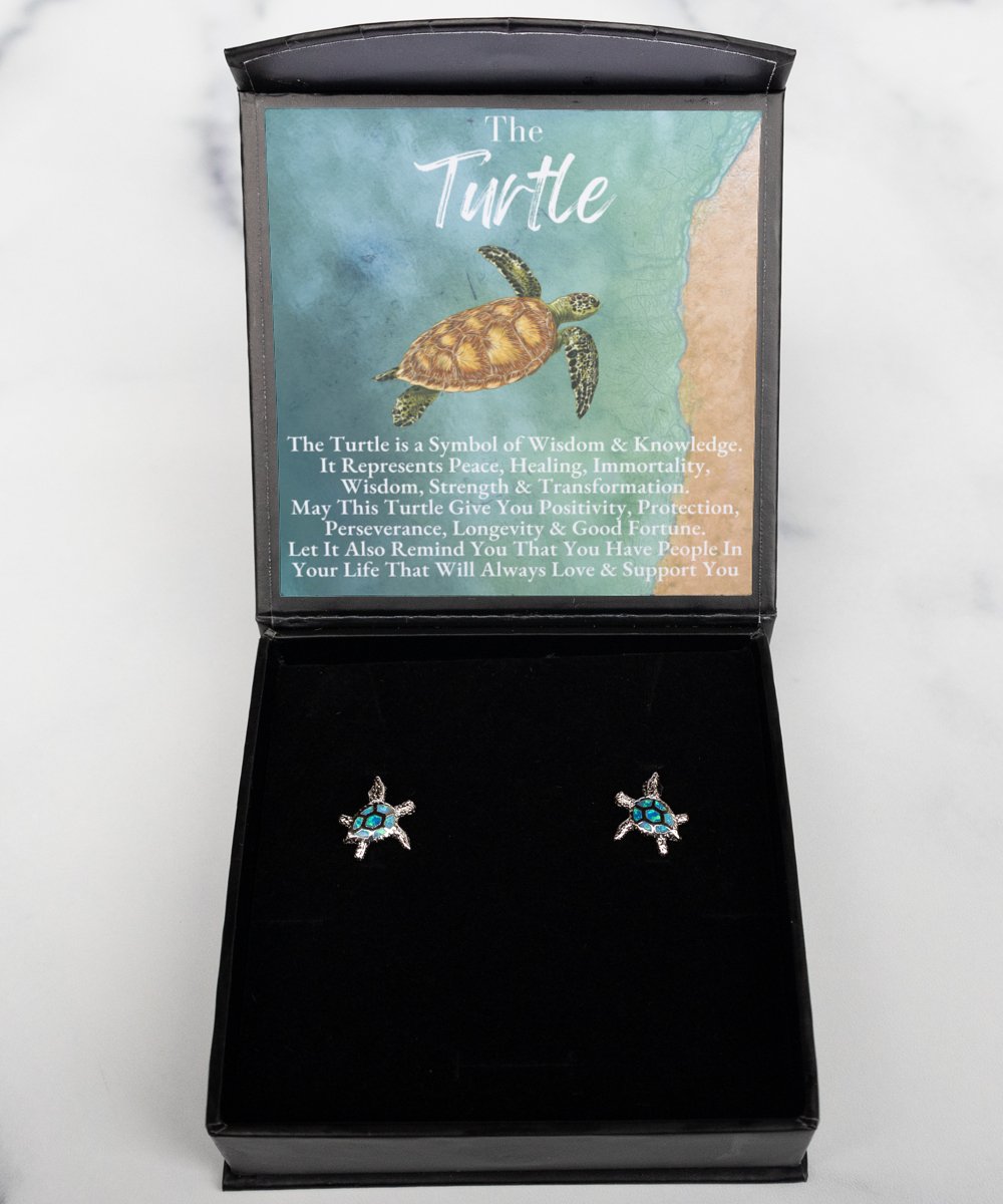 Opal Turtle Earrings - Emavo Gift
