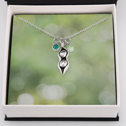 Peas in a Pod Necklace - Emavo Gift