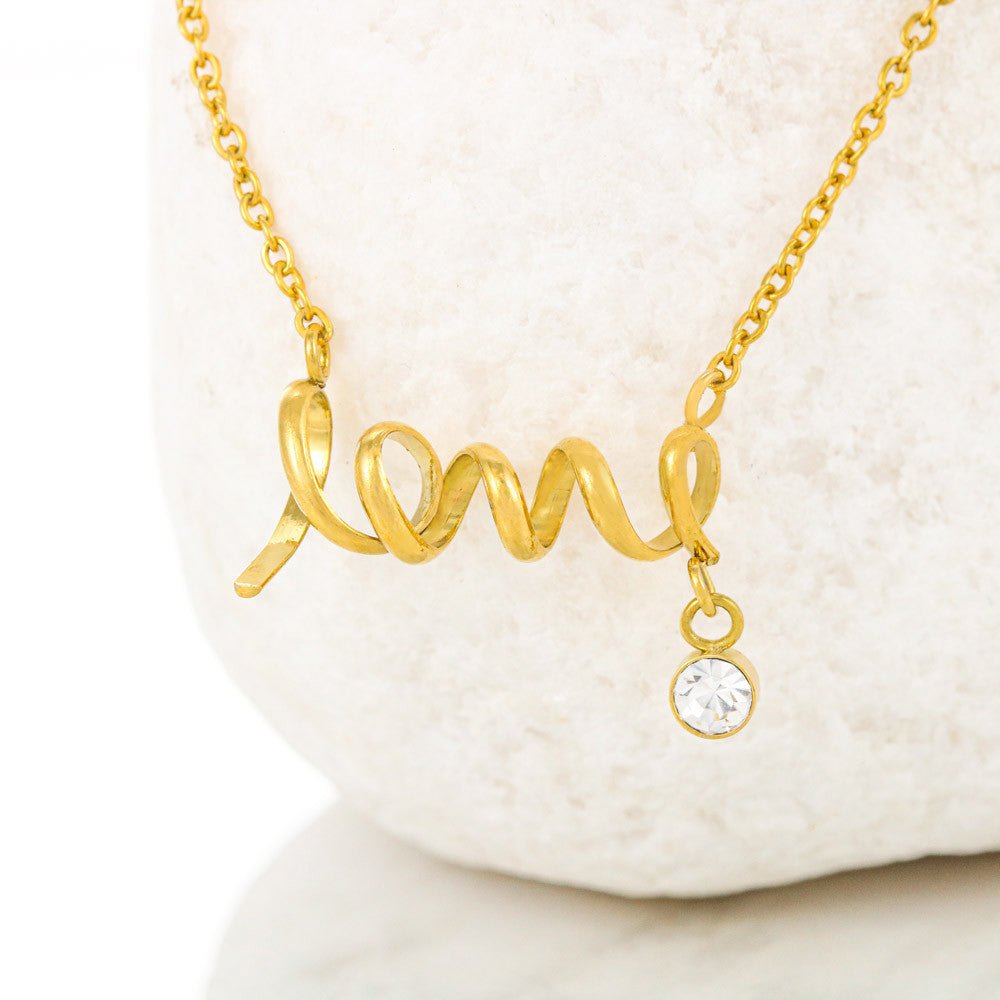 Scripted Love Necklace Example - Emavo Gift