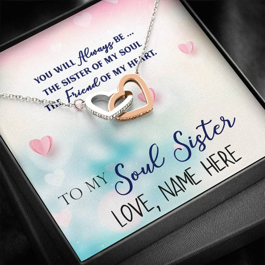 Soul Sister Interlocking Hearts Necklace - Emavo Gift