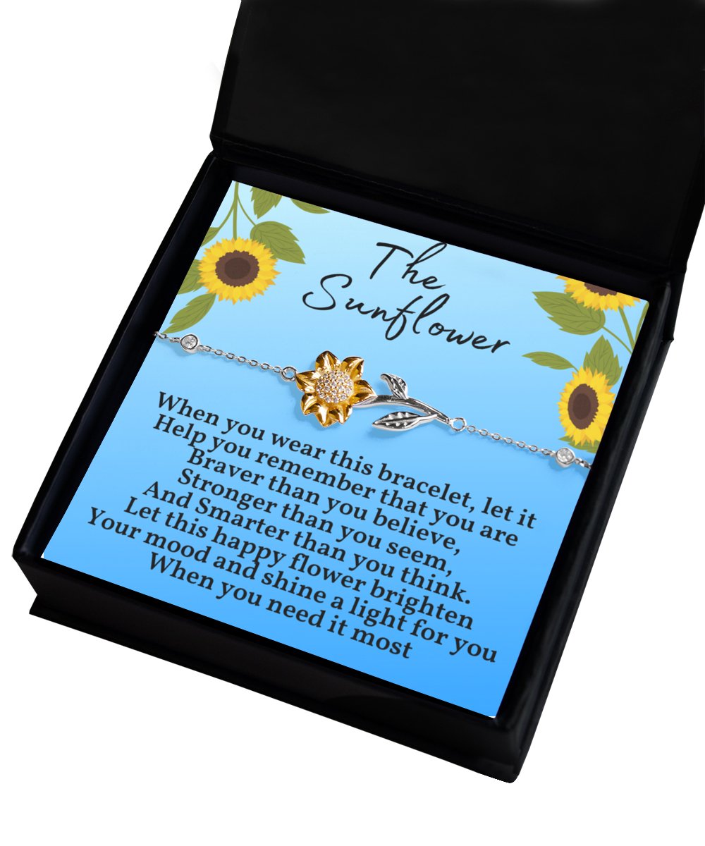 Sunflower Bracelet braver than you Believe - Emavo Gift