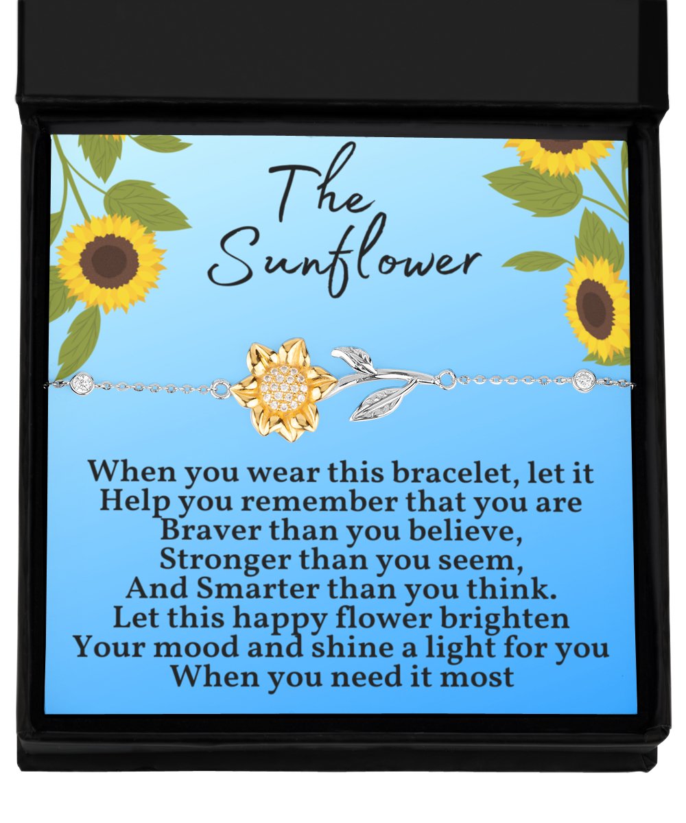 Sunflower Bracelet braver than you Believe - Emavo Gift