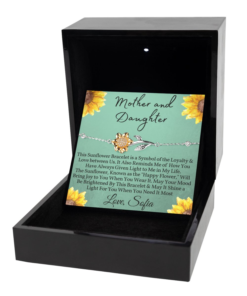 Sunflower Bracelet for Mom - Emavo Gift