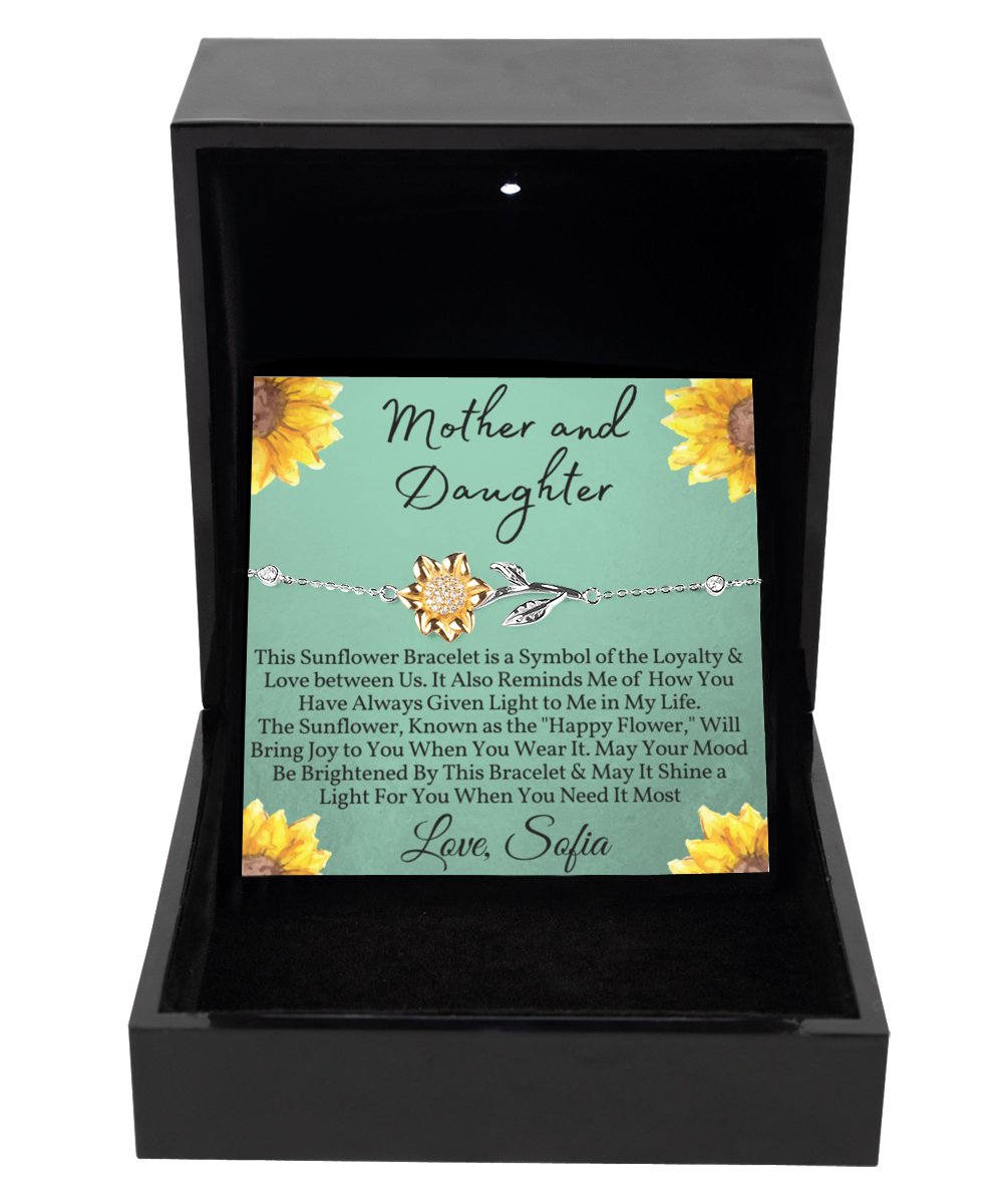 Sunflower Bracelet for Mom - Emavo Gift