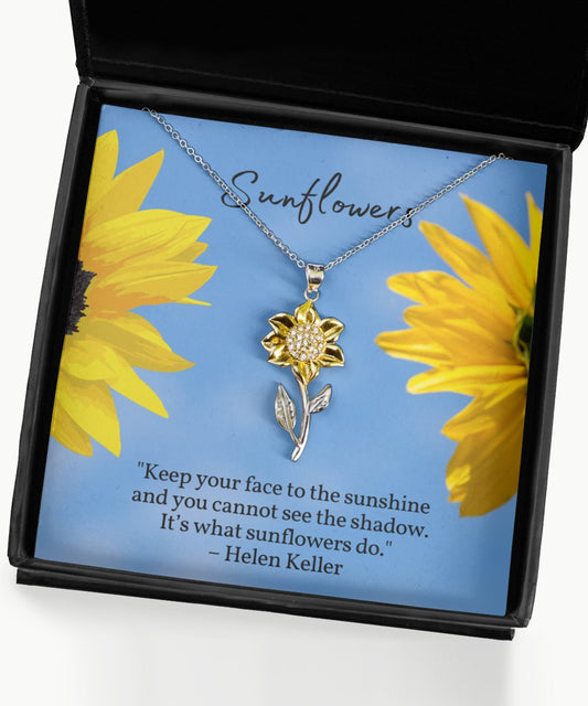 Sunflower Necklace HK - Emavo Gift