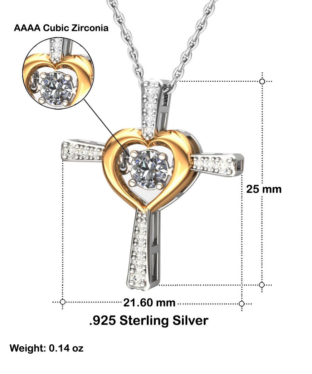 To Mom from Son Cross Dancing Necklace - Emavo Gift