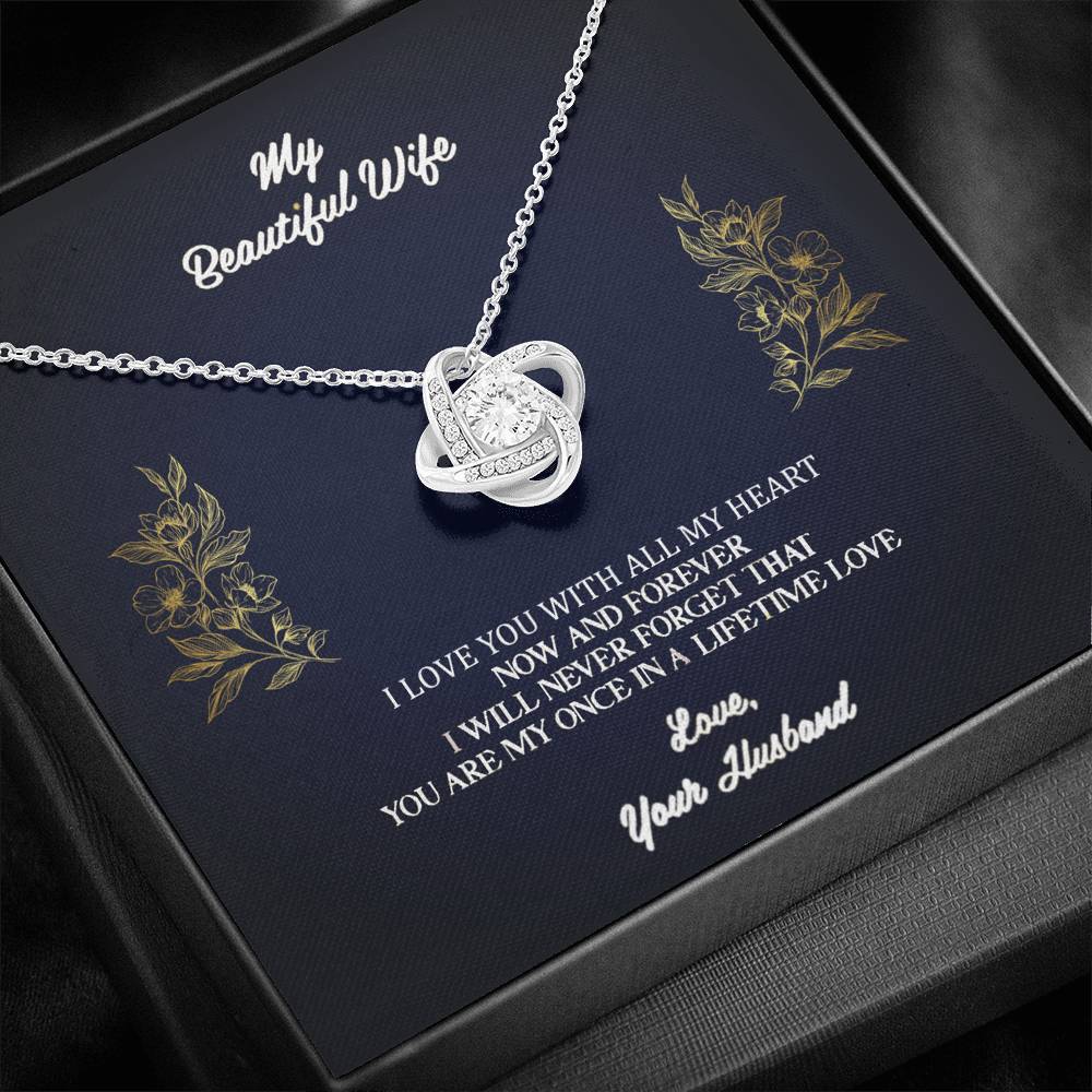 Wife Once in a Lifetime Love Necklace - Emavo Gift