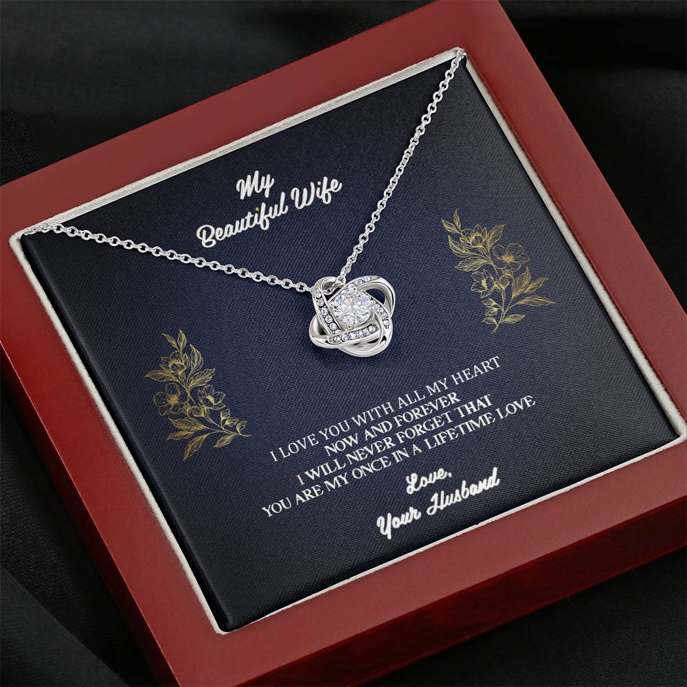 Wife Once in a Lifetime Love Necklace - Emavo Gift